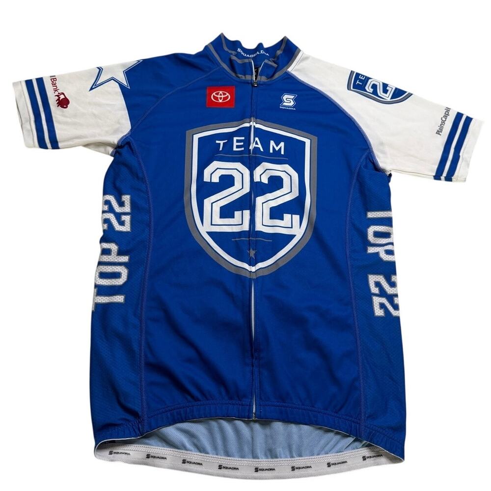 SQUADRA "TEAM 22" jersey Cycling Maillot Toyota blue and white Size XL
